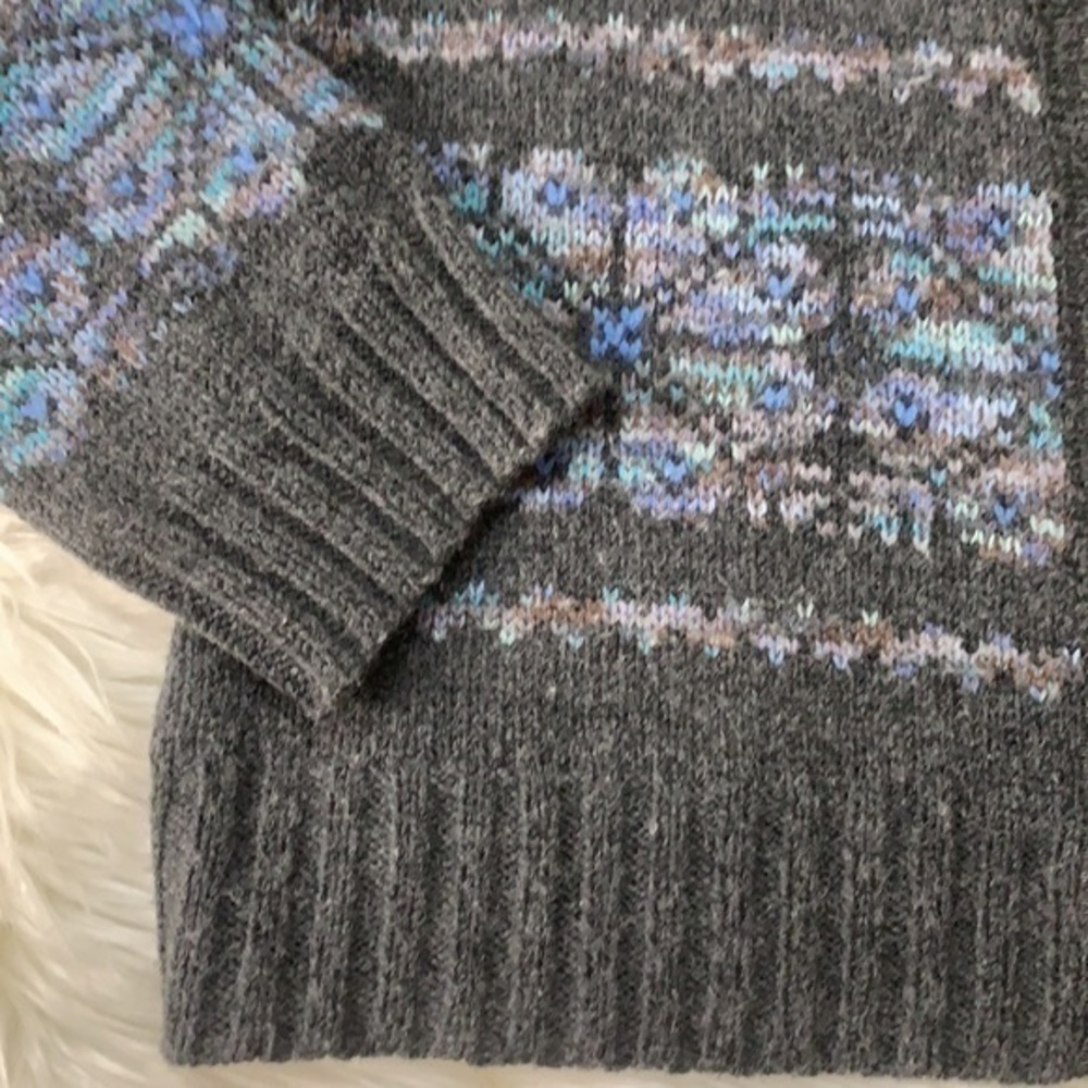 Lord & Taylor wool blend zip cardigan sweater L - Picture 9 of 9